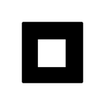 Black Square Button SVG Icon